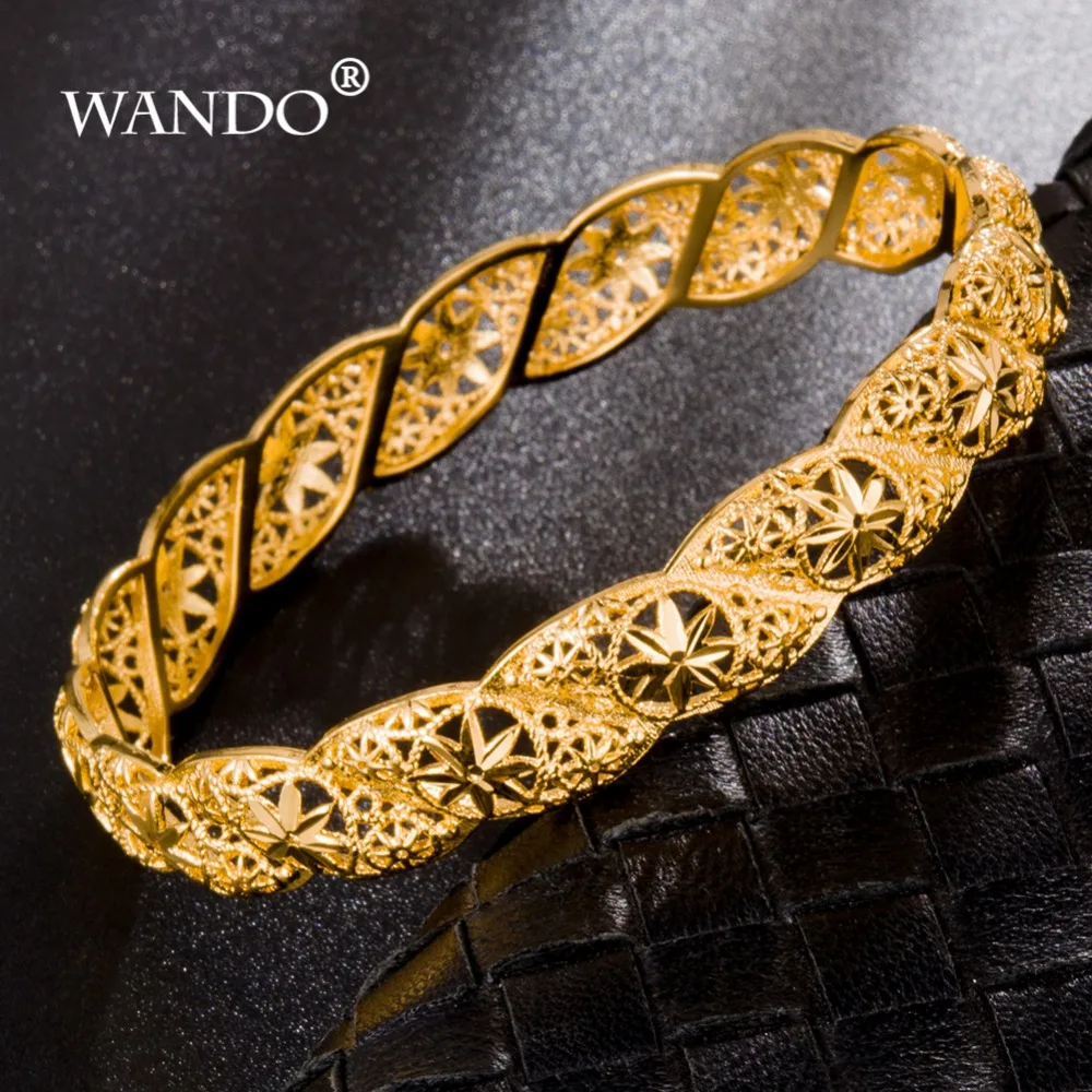 WANDO 1 шт. высшее качество винтажное искусство для женщин золотой цвет свадебный