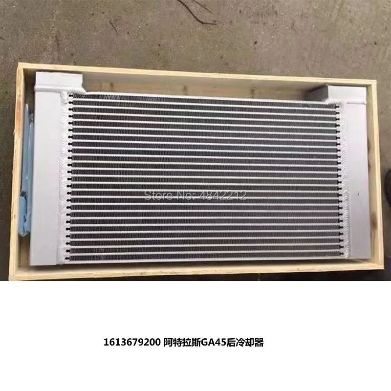 US $750.00 Free shipping 16136792001613 6792 00 aluminum platefin air cooler oil cooler for GA45 Atlas Copco screw air compressor