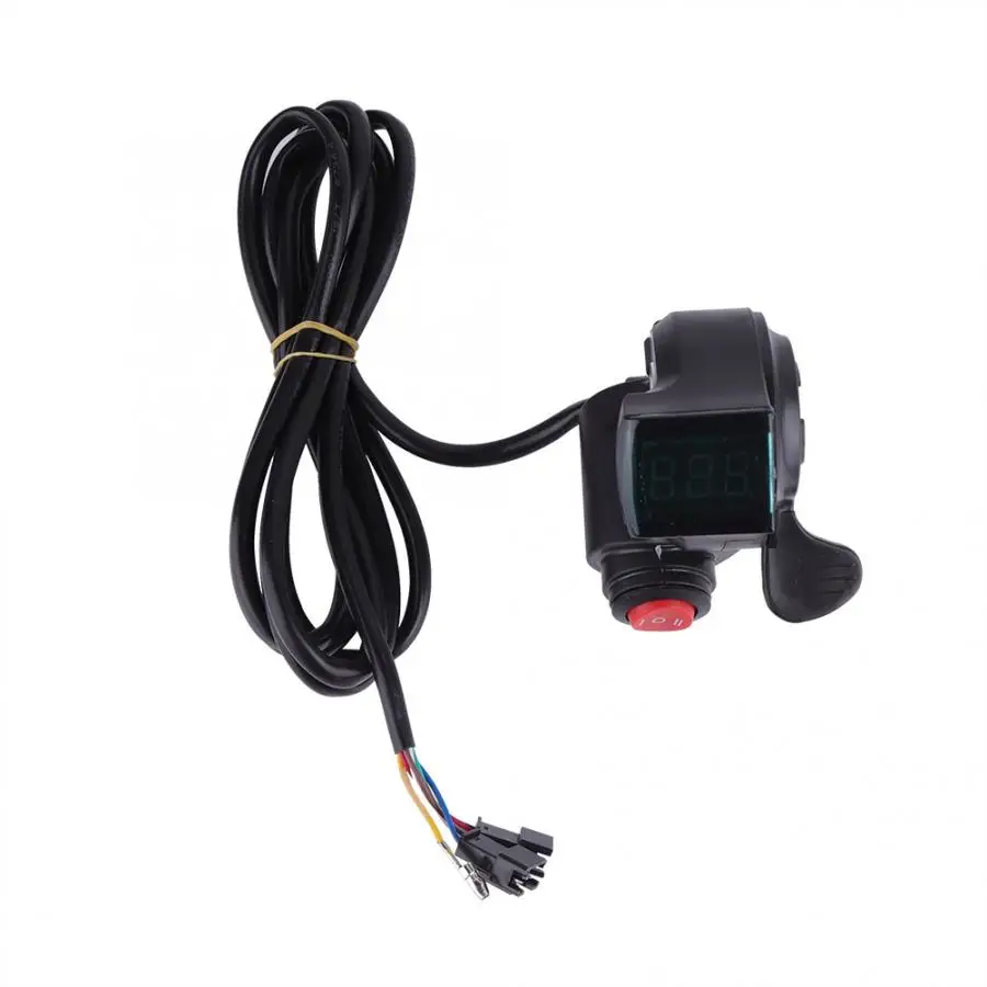 

Electric Bicycle Thumb Accelerator with LCD Digital Battery Voltage Display 3-speed Switch Electric Bicycle Motor Parts