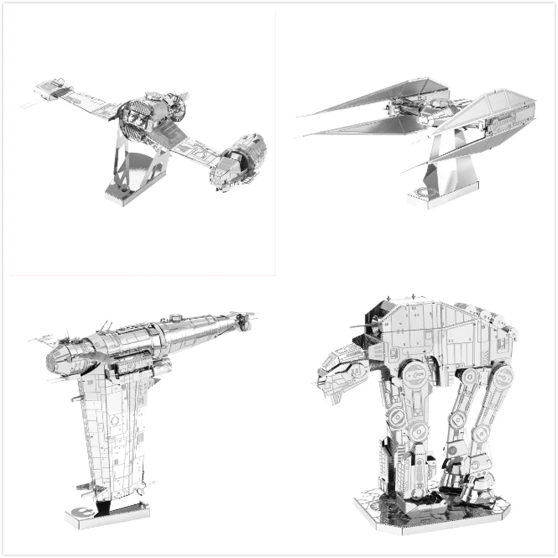 

New Star Wars 3D Metal Puzzle RESISTANCE BOMBER Jigsaw Metal Puzzles Educational Action Figures Miniatures Board Game Gift Toy