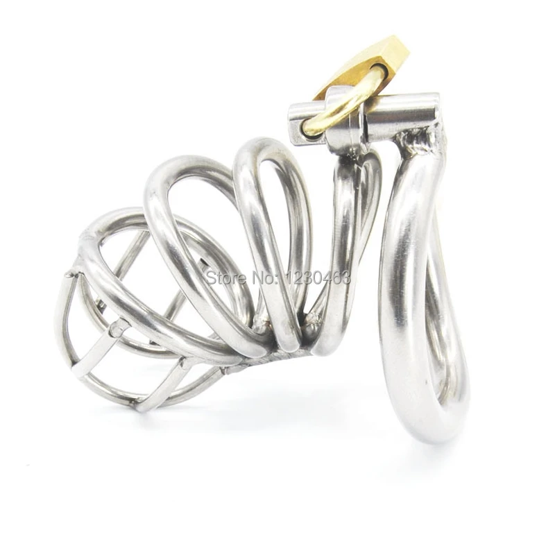 Male Chastity Metal Device Penis Restraint BDSM Bondage Cock Ring Lock Belt Stainless Steel Cage for Men Adult Sex Toys | Красота и