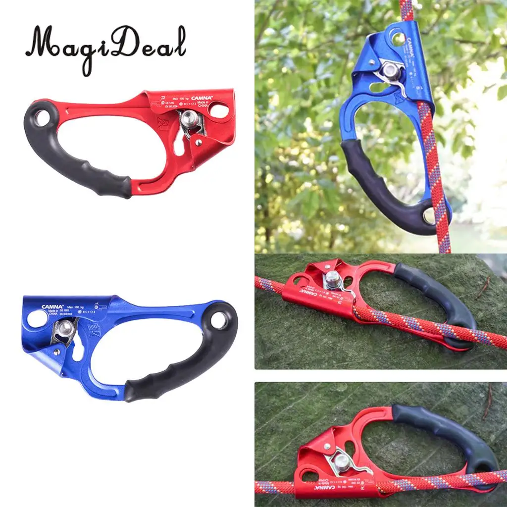 2pcs Left Right Hand Ascender Climbing Caving Equipment Gear for 8 13mm Ropein Climbing