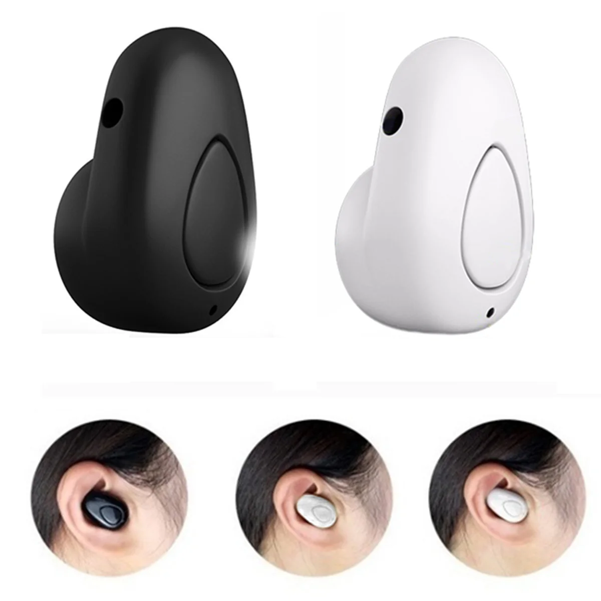 

S520 Wireless Bluetooth Earphone With Microphone Fashion Design Headset In-Ear Earphone Sport Stereo Earbud Single
