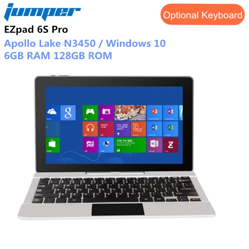 Jumper EZpad 6S Pro Tablets 11.6inch Apollo Lake N3450 Quad Core 6GB RAM 128GB ROM Tablet PC WiFi Bluetooth Tablet With Keyboard