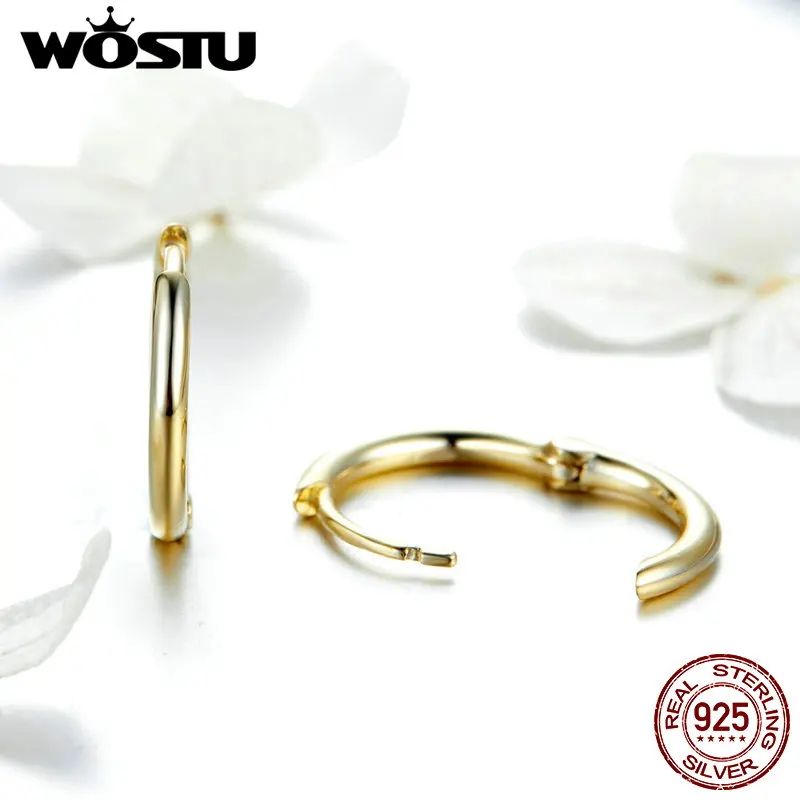 Женские серьги гвоздики WOSTU корейское ювелирное изделие из стерлингового