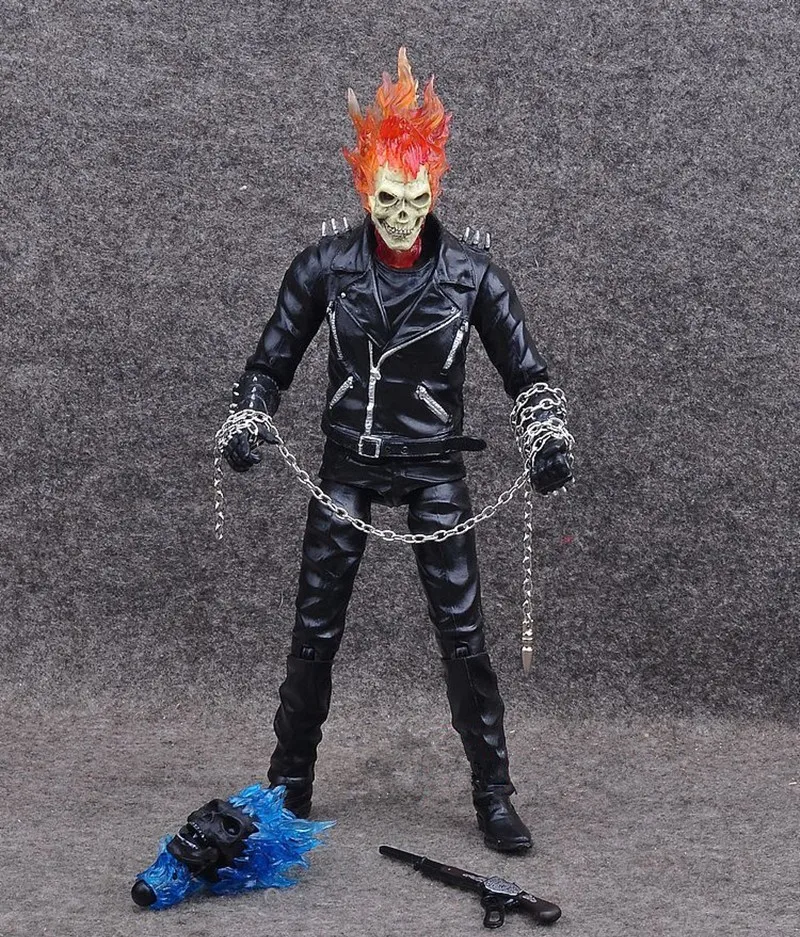 Привидение Rider Johnny Blaze фигурка игрушки Коллекционная модель куклы 23 см с