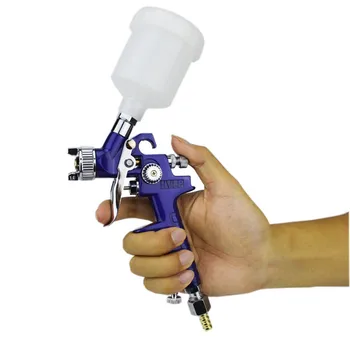 

DANIU 0.8mm/1.0mm Nozzle H-2000 Professional HVLP Spray Guns Mini Air Paint Spray Guns Airbrush For Painting Car Aerograph