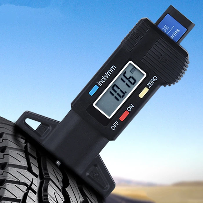 Electronic Digital Car Tread Depth Gauge Vernier Caliperin Tool Parts