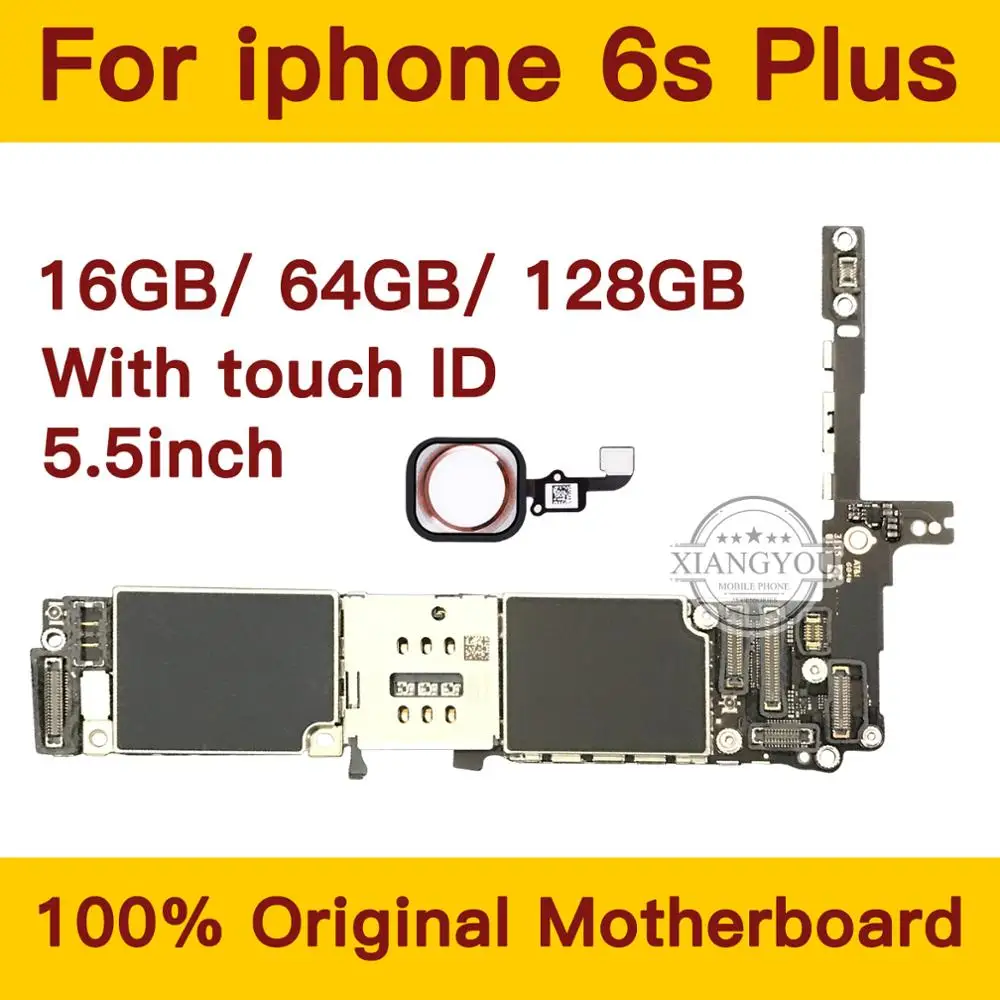 16 Гб/64 Гб/128 ГБ для iphone 6s Plus материнская плата с сенсорным идентификатором