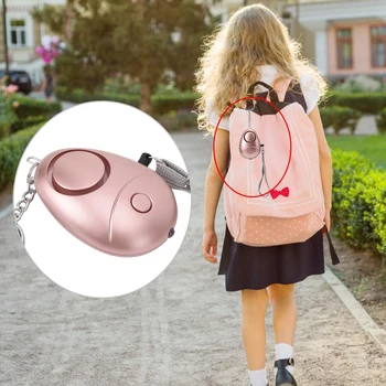

130dB Personal Security Alarm Emergency Self Defense Alarm Keychain LED Light