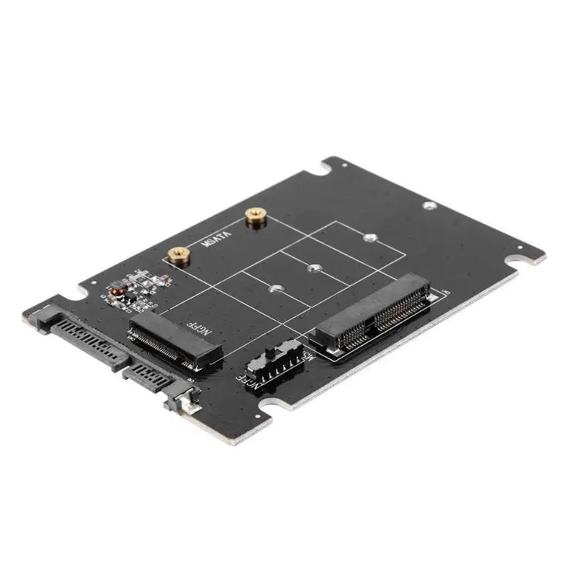 

2 in 1 mSATA to SATA NGFF M.2 to SATA3 Converter Adapter Card SSD Disk