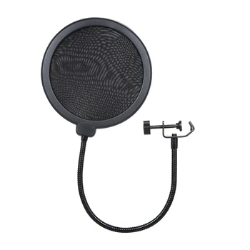 

Microphone Filter Mic Shield Dual Layer Singing Windscreen Professional Mic Studio Filter