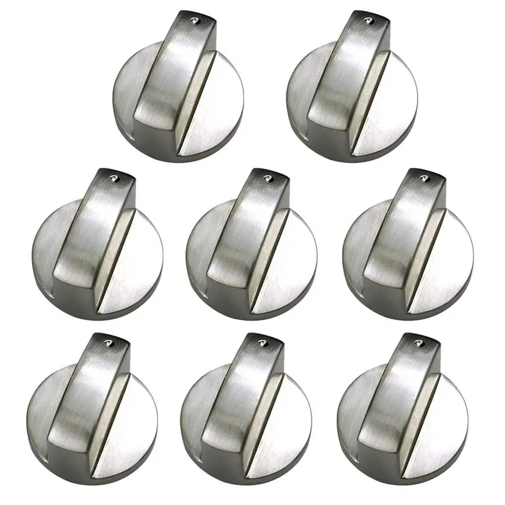 INDESIT Chrome Oven Knob Silver Gas Hob Cooker Universal Switch Knobs Adaptors