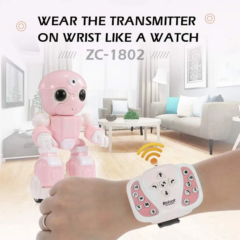 Smart RC Robot Intelligent Early Education RC Toy Music Dance for Preschool Kids