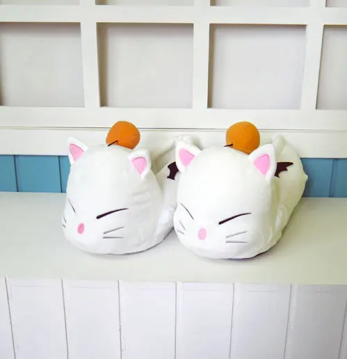 2 шт./набор Final Fantasy 14 Moogle плюшевая обувь фигурка FF14 кукла короткая подушка игрушка