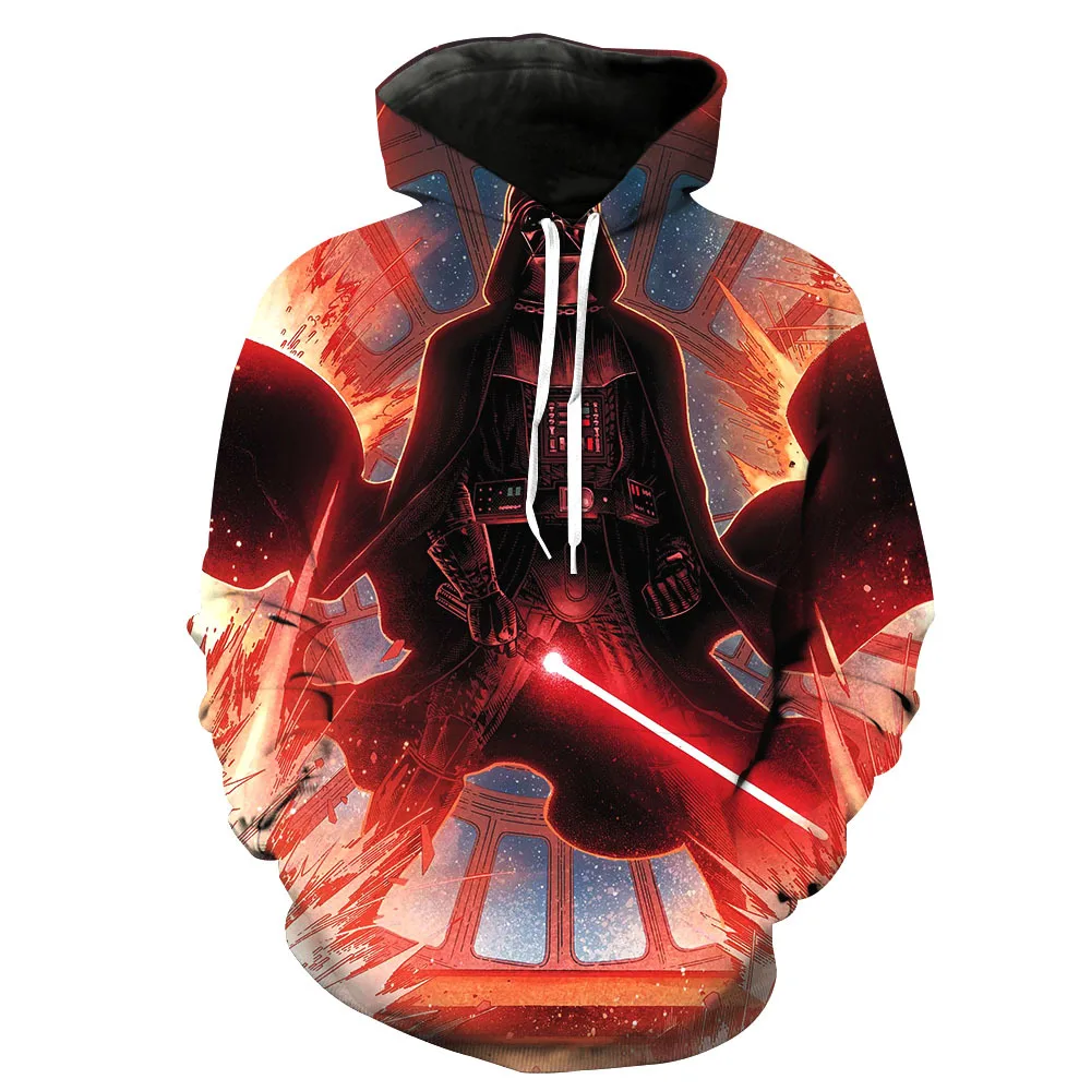 

Fans Made Star Wars Cosplay Hoodies Men Long Sleeve 3D Printed Harajuku Sweatshirt for Movie Fans Hoodie