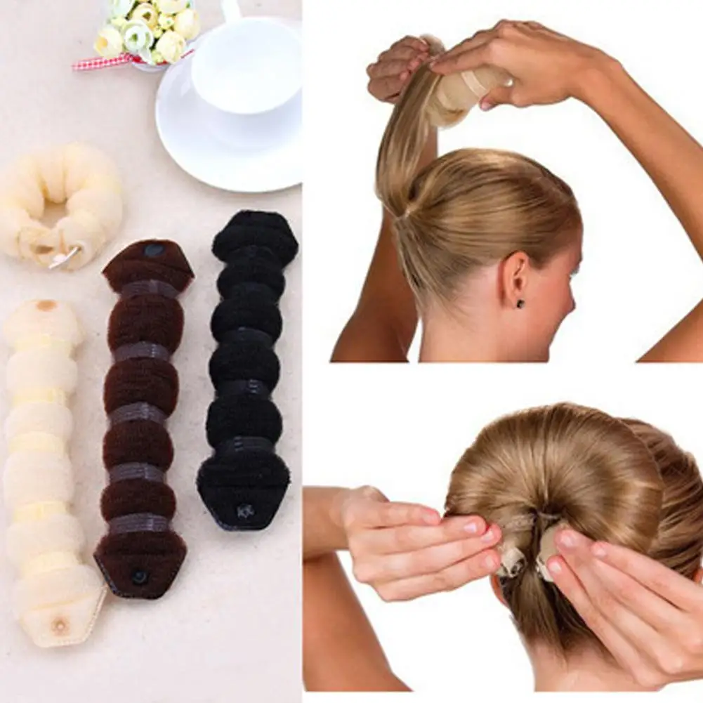 

XY Fancy Women Foam Sponge Bun Disk Hair Device Sponge Hair Ball Hair Dish Accessories