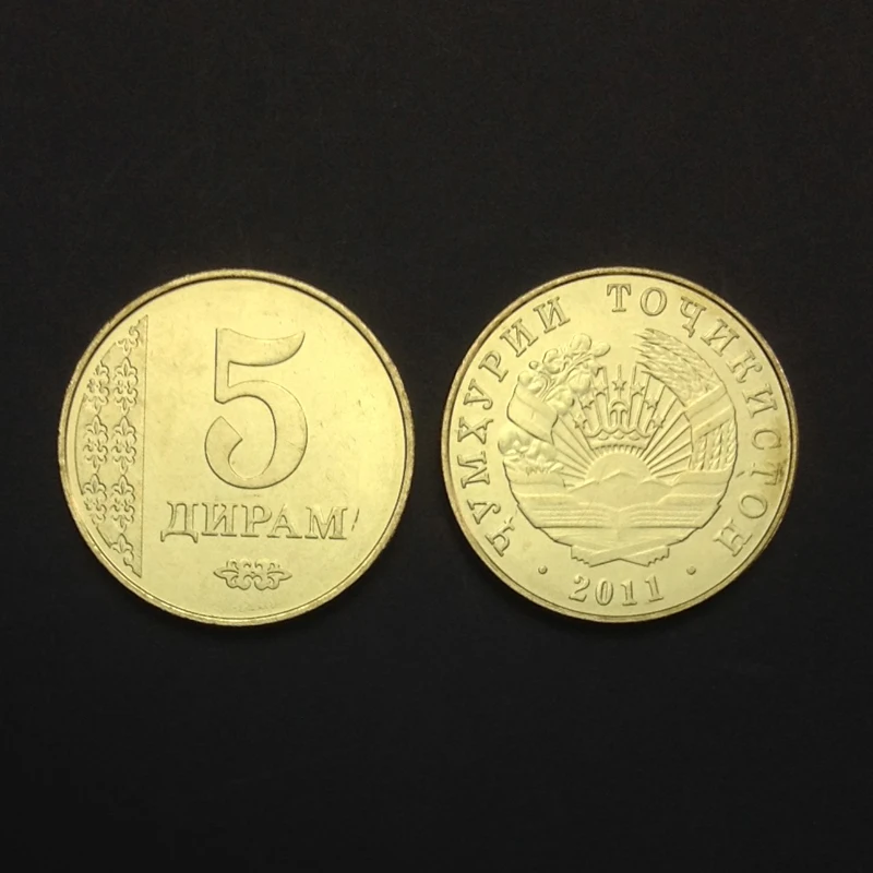 Монета 5 diram 2011 KM #23 UNC нераспространенная коллекция подарок 100% оригинальные