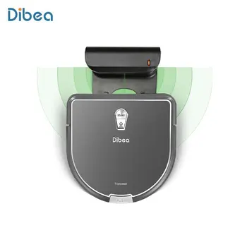 

Dibea Black Protable Gt9 Sweeping Wet Mopping Robot Intelligent Automatic Household Vacuum Cleaner Wipe The Mopping Machine