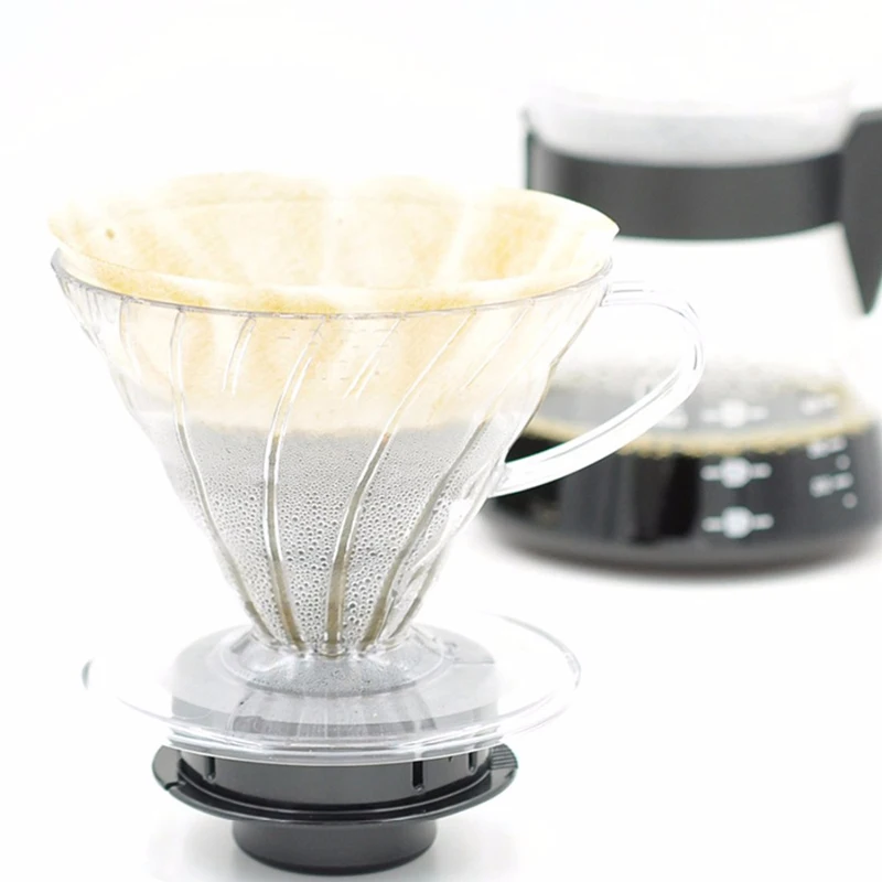 Импорт из Японии Hario V60 Кофе фильтр 01 02 рассчитывать натуральный Бумага фильтры