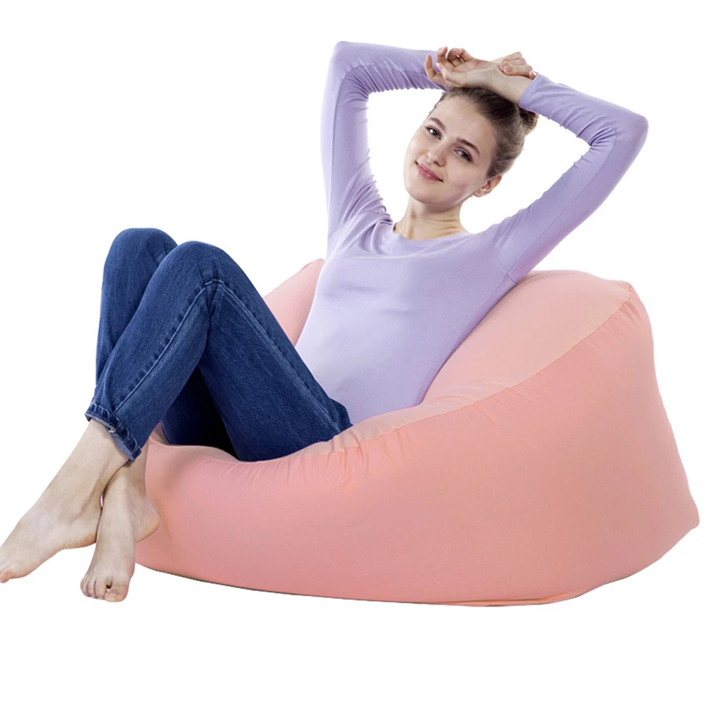 

Bean Bag Seat Cushion Chairs Pouf Puff Couch Cotton Linen Cloth Lazy Bean Bag Sofas Without Filling Lounger Seat Furniture