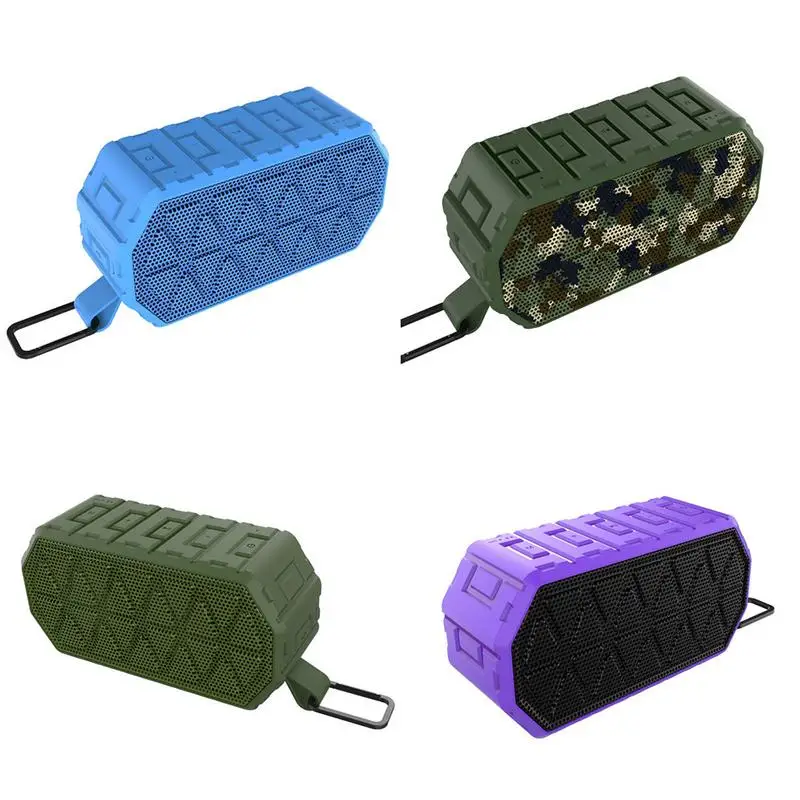 

Bluetooth Wireless Speaker Waterproof Portable Mini Smart High Sound Quality Outdoor Riding Beach Home Audio Camouflage Blue