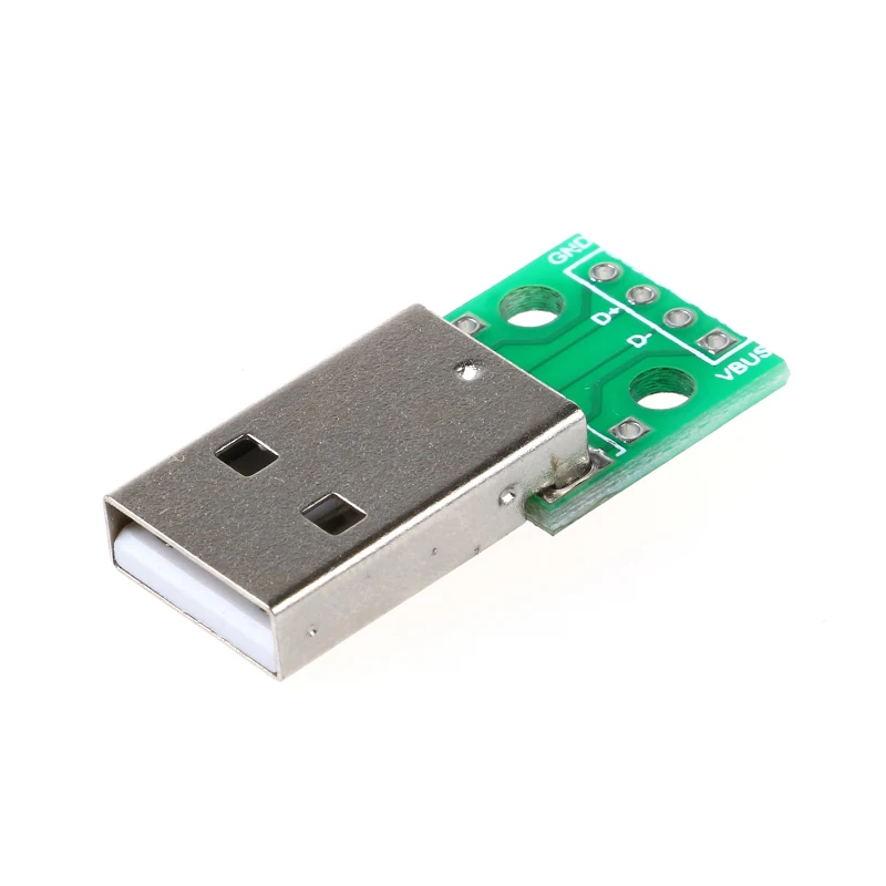 10 шт. тип A USB штекер для DIP 2 54 мм PCB плата питания DIY адаптер конвертер Модуль 4 pin