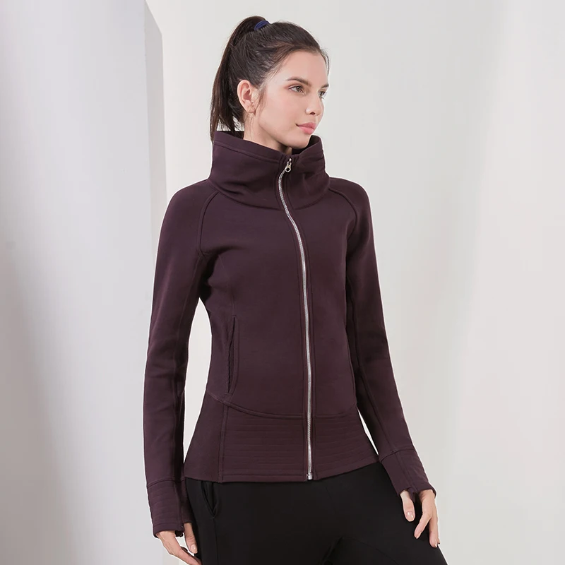 Willarde/зимняя спортивная куртка для бега, женская теплая куртка с высоким воротником на молнии, ветрозащитная спортивная одежда, верхняя одежда, пальто для тренировок