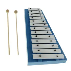 Tooyful изысканный 15 Примечание ксилофон алюминиевая пластина с молотками Glockenspiel ручная, ударная ударный инструмент детские игрушки