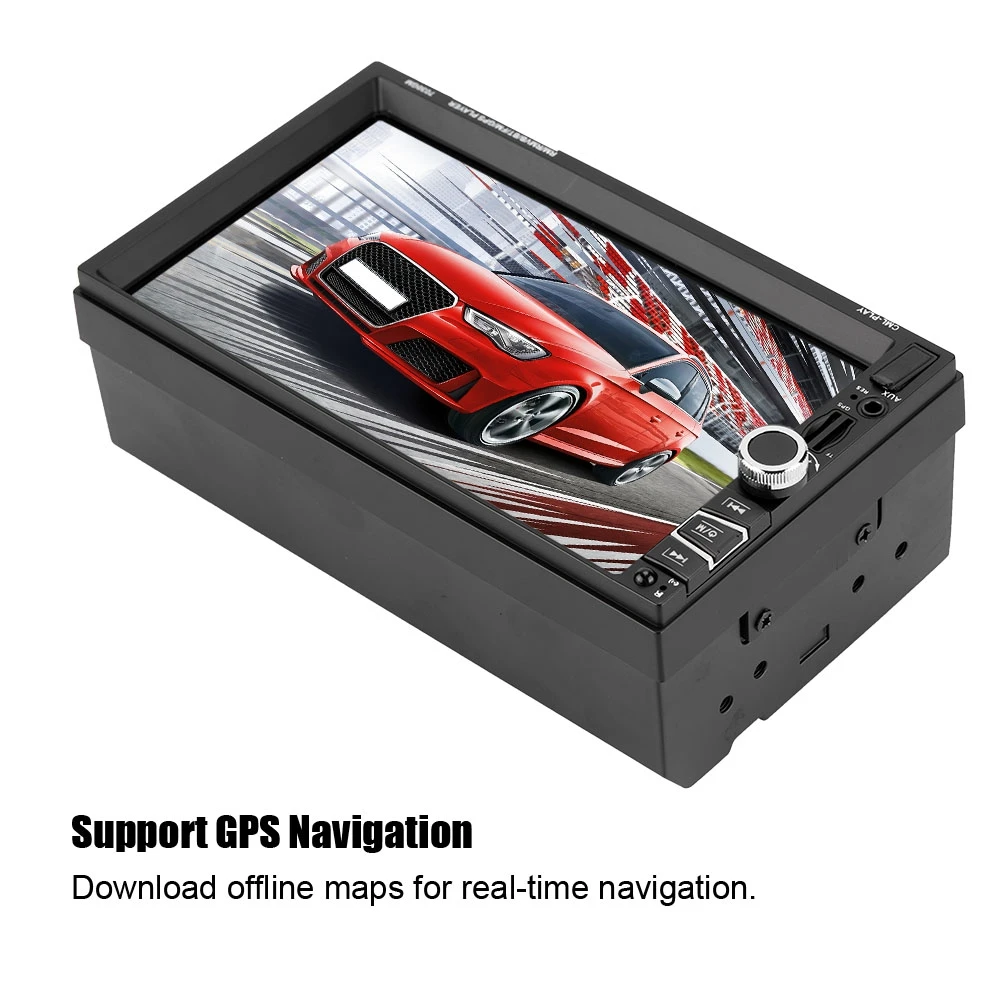 7 дюймовый 2Din MP5 7030GM Автомобильный Bluetooth MP4 плеер GPS сенсорный экран с поддержкой