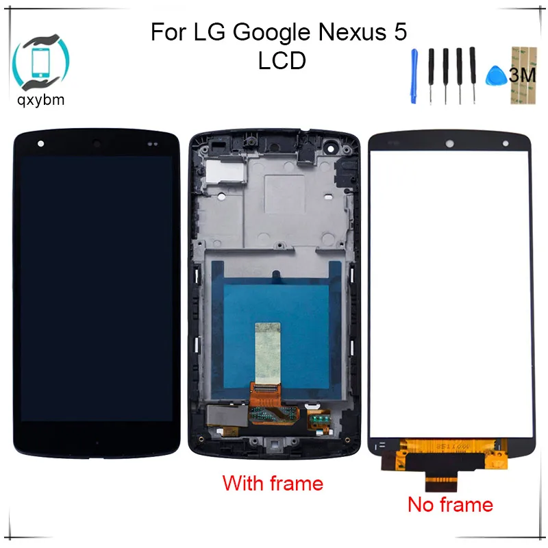 

100% Tested Display For LG for Google Nexus 5 D820 D821 LCD Touch Screen Digitizer Replacement Parts For LG for Google Nexus 5