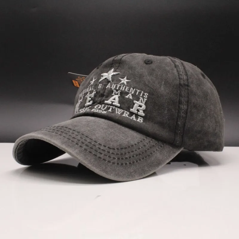 

oZyc100% Cotton Washed Casquette Baseball Caps Men Hats Embroidery Dad Hat For Women Gorras Snapback Outdoor Sports Cap