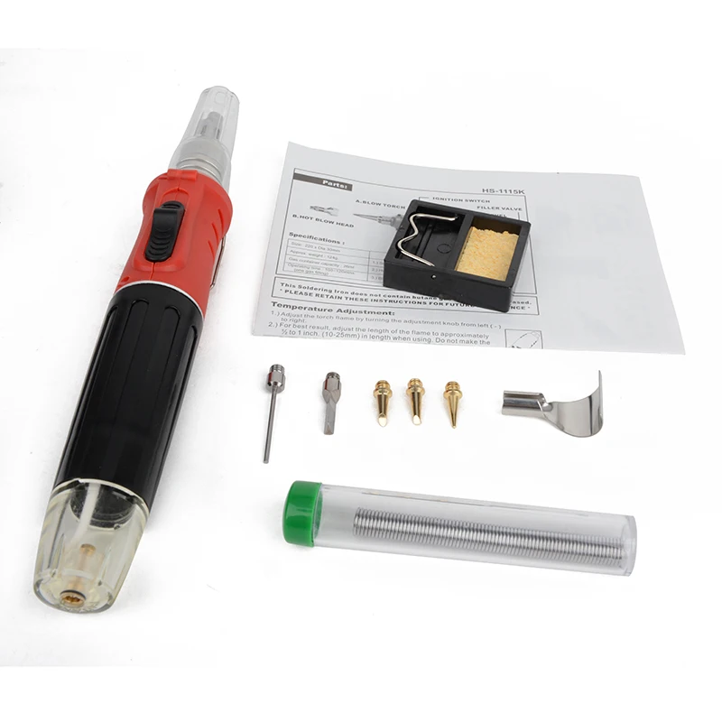 Soldering Iron Professional 10 in 1 Soldering Iron Set Butane Gas Auto Ignition Set Welding Torch Equipment