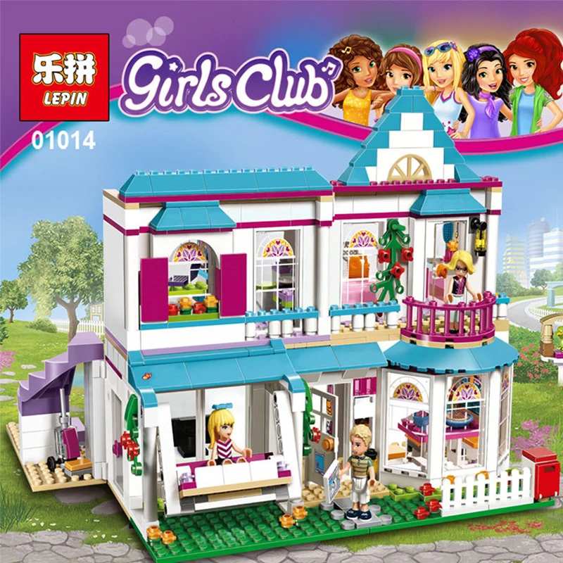 

622pcs Genuine Good Friend Girls Series The Stephanie's House Set Building Blocks Bricks With Legoing Friends WJ043