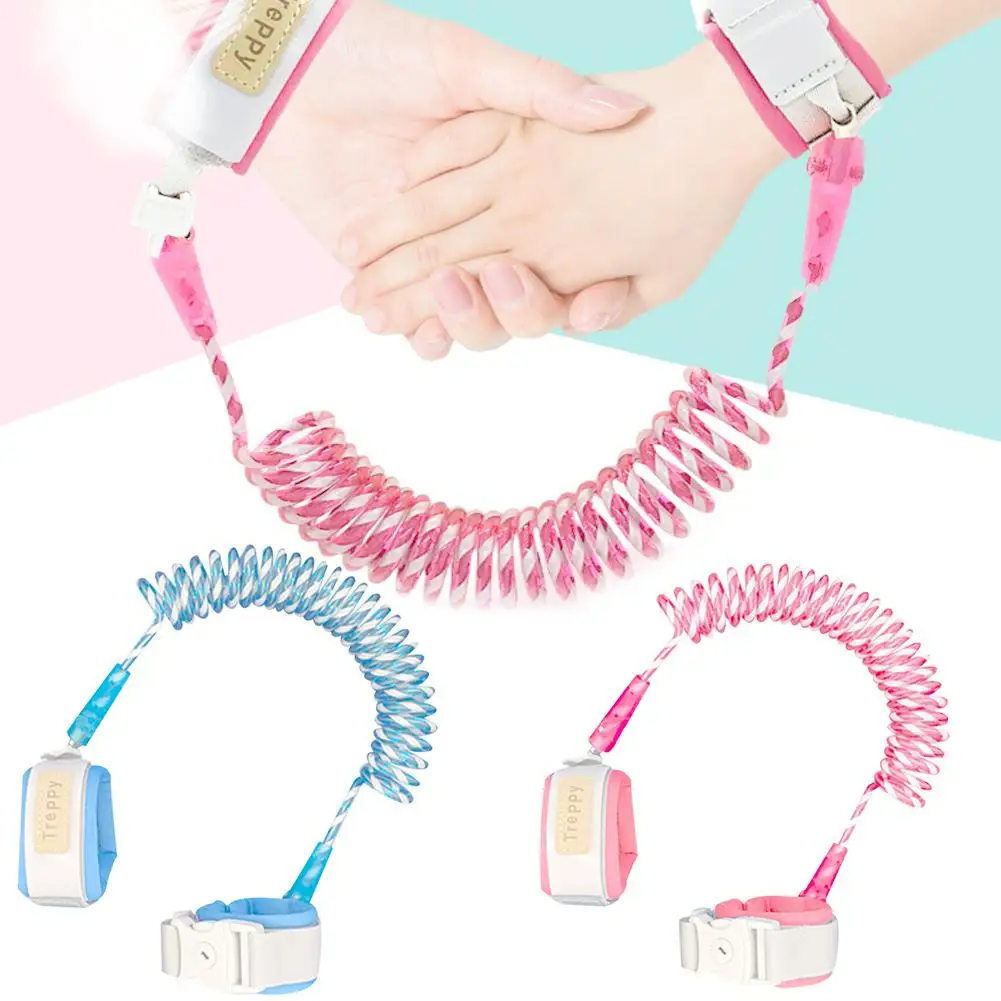

Children Safety Wrist Link for Toddlers 2.5M 360 degrees Rotate Night Vision Anti Lost Wrist Link Safety Stainless Steel Chain
