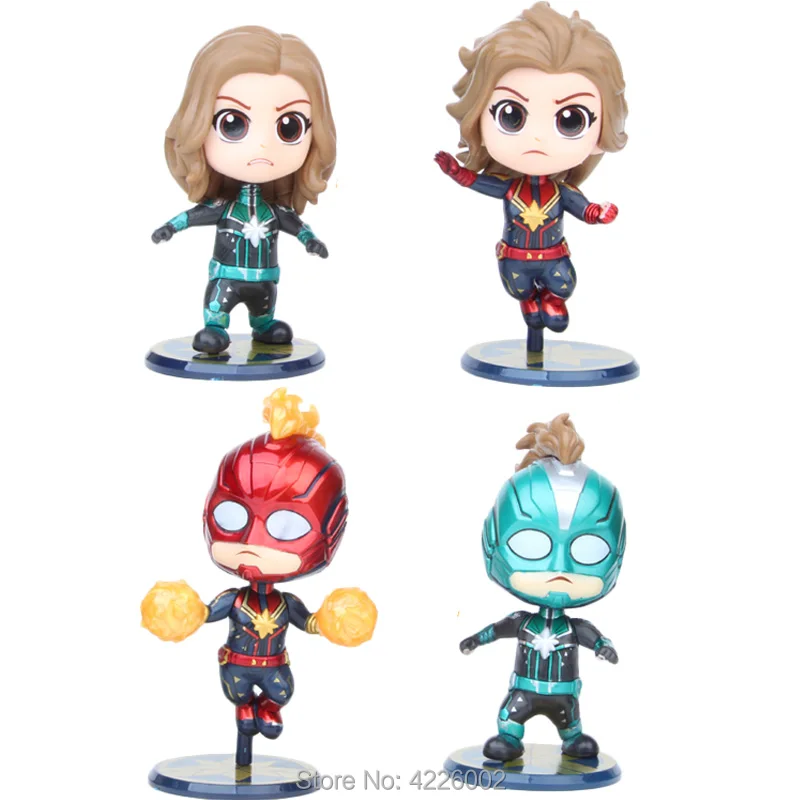 

Avengers Captain Marvel Carol Danvers Yon-Rogg Q posket Model PVC Action Figures Endgame Figurine Collectible Dolls Kids Toys