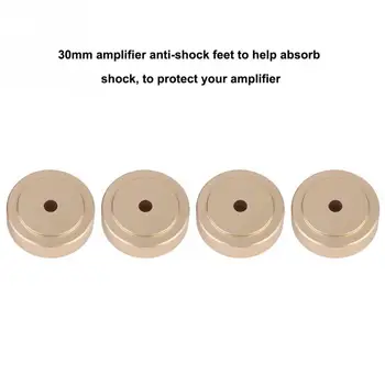 

4PCS 30*10mm Aluminum Alloy Amplifier Feet Shock Absorber Amplifier Pads Feet Gold Silver Durable