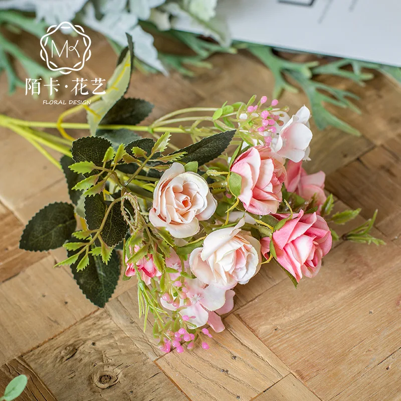 

Simulation Flower European Artificial Flower Bouquet Home Furnishing Decoration Silk Flower Flower Arrangement Shoot Avenue