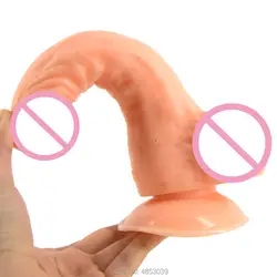 19 см длинные и большой гибкий анальный силиконовый фаллос реалистичные присоски поддельные пенис для женщин интимные товары взрослых секс