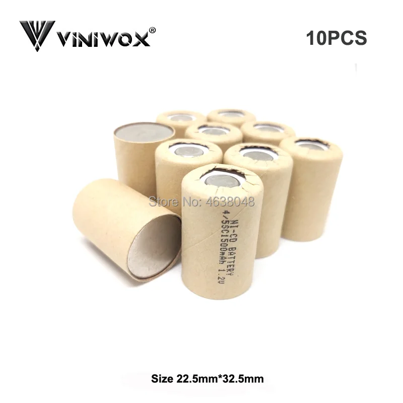 

1500mAh Rechargeable 4/5SC 1.2V Ni-CD Batteries for Electric Flashlight Power Bank Power Tool Battery Cell Subc NICD Accumulator