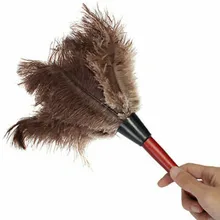 Многофункциональная щетка для пыли из страусиных перьев щётка с деревянной ручкой антистатический натуральный инструмент для очистки пыли домашняя мебель очиститель автомобильный 3