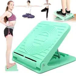 Зеленый доска с наклоном для теленка растяжения балансировки упражнения Складной бытовой растяжения устройства фитнес инвентарь для