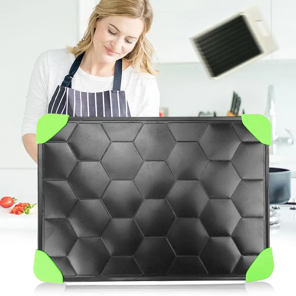 New Fast Defrosting Meat Tray Turtle shell Design Aluminum Square Thawing Board Rapid Defrosting Plate Kitchen Frozen Food Tool