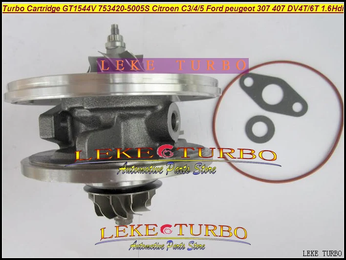TURBO Cartridge CHRA OF GT1544V 753420-5005S For CITROEN C3 C4 C5 FORD PEUGEOT 307 407 DV4T DV6T 1.6L Hdi turbocharger (2)