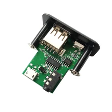 Детская лаборатория DIY песня модуль мини MP3 декодер аудио декодирование доска 3,5 мм разъем для наушников для использования Поддержка WAV u-диск TF карта USB