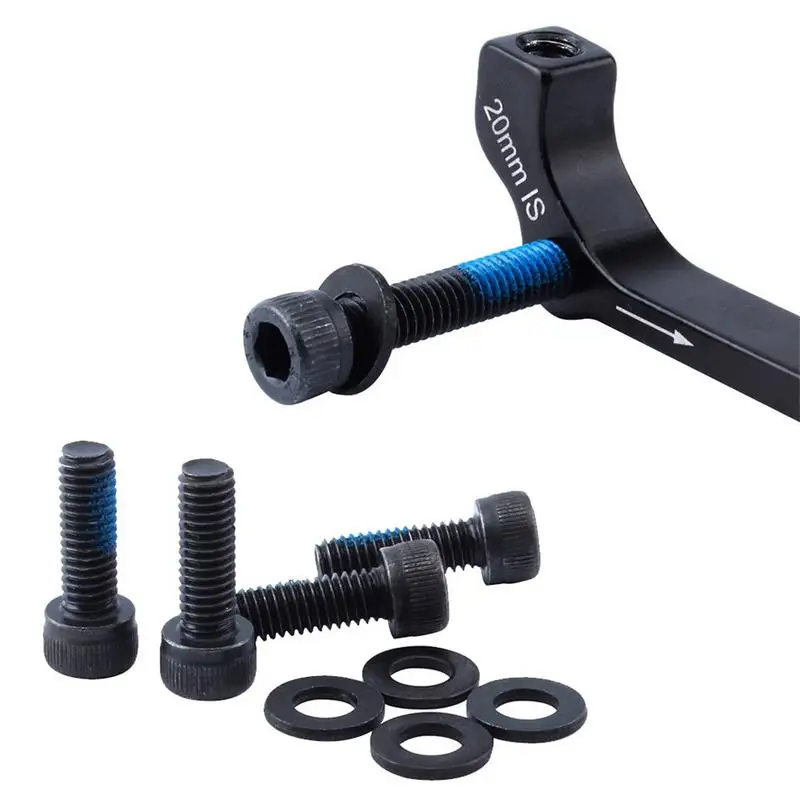 4pcs/set Bicycle M6x30mm / M6x18mm Disc Brake Caliper Bolts Metal