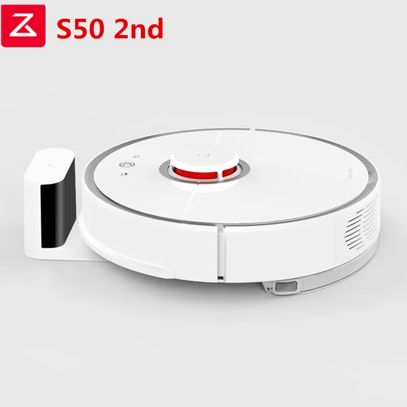 

Roborock S50 Robot Vacuum Cleaner 2 Smart Cleaning Automatic Sweeping Wet Mopping App Control Auto Charge Planning Patch White