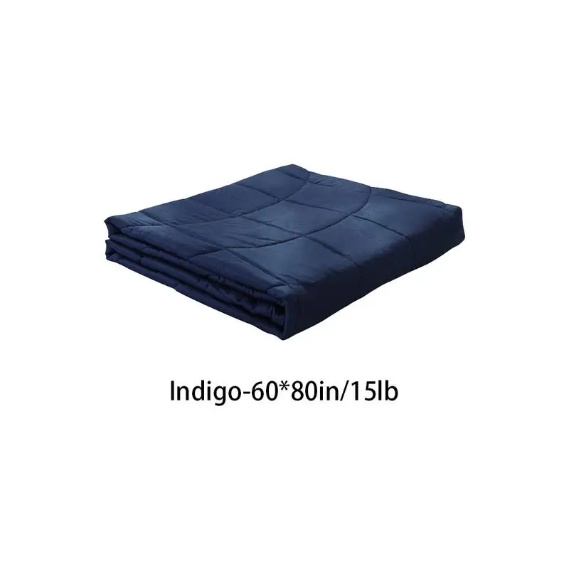 

1 Piece Weighted Blanket for Adult Gravity Blankets Decompression Sleep Aid Pressure Weighted Quilt