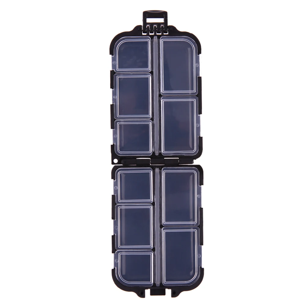 10 المقصورات البسيطة صندوق معالجة الصيد للماء حقيبة للتخزين ل صغيرة واضح البلاستيك السنانير السحر الطعوم الصيد اكسسوارات