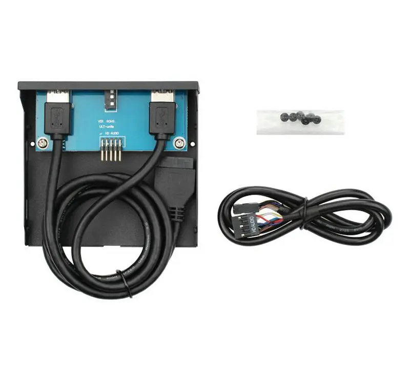 USB3.0 20Pin USB3.0 x 2 + الصوت سماعة واجهة كمبيوتر مكتبي قرص مرن لوحة